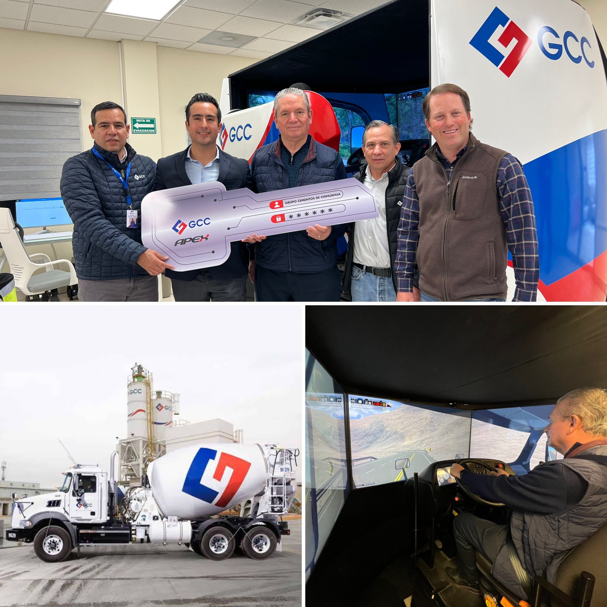 GCC becomes the first Chihuahua company to adopt a truck driving simulator for driver professionalization